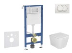 GEBERIT - Duofix Set předstěnové instalace, klozetu Arkas I a sedátka softclose, tlačítko Delta, bílá SANI11CA3158B