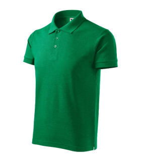 Cotton Heavy polokošile pánská středně zelená 3XL