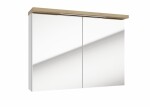 Zrcadlová skříňka Naturel Stilla + LED 80x60 cm bílá STILLAE08002 STILLAE08002