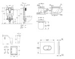 GROHE - Uniset Set předstěnové instalace, klozetu, sedátka SoftClose, tlačítka Arena Cosmopolitan a sady pro vhazování tablet, Triple Vortex, alpská bílá SANI15BB3122