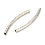 Zaoblená trubička z nerezové oceli - platinová - 30 x 2 mm - 1 ks