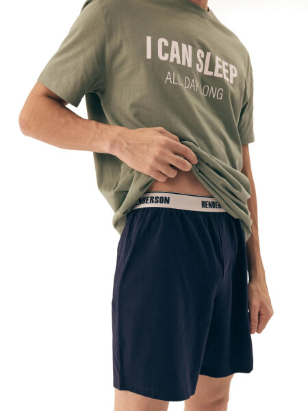 Pánské pyžamo Sleeper 42614 green - HENDERSON zelená XL