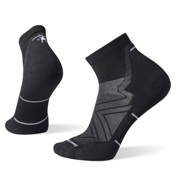 Unisex merino běžecké ponožky SMARTWOOL Run Targeted Cushion Ankle Socks, Black velikost: 38-41 (M)