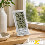 Meteorologická stanice IZOXIS – digitální teploměr, vlhkoměr, hodiny a budík