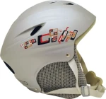 CALTER PRO L (58-61 cm) stříbrná / Lyžařská helma / Fit systém / Měkké kryty uší / Zadní úchyt na brýle