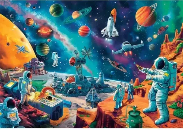 Clementoni 25036 Puzzle Vesmírná parta 104 dílků