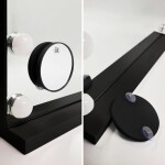 REA - Zrcadlo LED HOLLYWOOD Black 80x60 HOM-12014