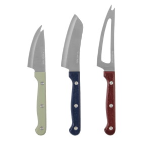 Nicolas Vahé Sada nožů na sýr White / Blue / Red, multi barva, dřevo, kov