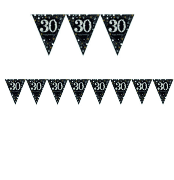 Vlajka 30. narozeniny 4 m Amscan Vlajka 30. narozeniny 4 mAmscan