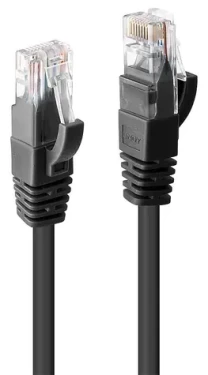 Lindy černá / Patch kabel / Cat6 U/UTP / RJ45-RJ45 / 3 m (48079)