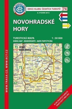 Novohradské hory /KČT 74 1:50T Turistická mapa