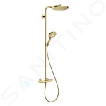 HANSGROHE - Raindance Select S Sprchový set Showerpipe s termostatem, 3 proudy, leštěný vzhled zlata 27633990