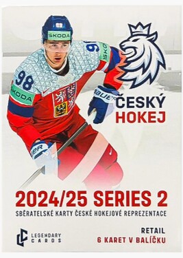 Legendary Cards Sběratelské hokejové karty Český hokej národní tým reprezentace 2024/2025 Series 2 hobby balíček