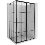 MEXEN/S - Rox L sprchový kout posuvný pravá 105 x 90, černá kratka , černá 8C2L-105-090-70-77-P