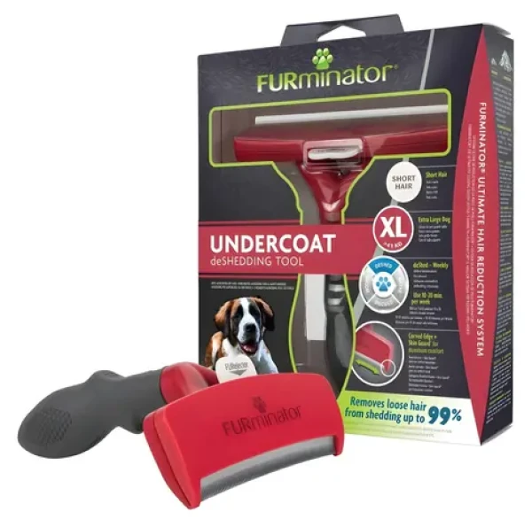 FURminator vyčesávací hrablo pro krátkosrsté psy obřích plemen / Hrablo na srst / krátká srst / obří plemena (344976)
