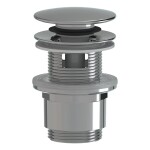 CERANO Umyvadlová výpusť - 5/4“ click-clack s přepadem - plast - 35/50mm - chrom