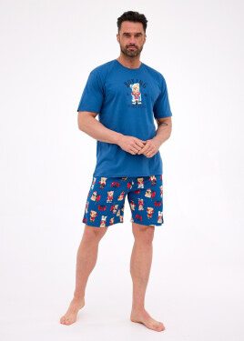 Pyžamo Cornette 326/296 Boxerky kr/r S-2XL džínovina XXL