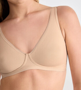 Dámská podprsenka Basic+ Soft Bra - YELLOW - sv. béžová 0026 - SLOGGI YELLOW 70C