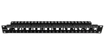 Schrack AMPARO HSER0240SP / Patch panel / 19" / 24x Keystone SFA/SFB / 1U / neosazený (HSER0240SP)