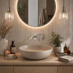 REA - Podomítková umyvadlová baterie Arcos Brush Nickel REA-B6973