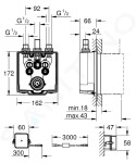 GROHE - Montážní tělesa Montážní těleso pro elektronickou sprchovou baterii 36459000