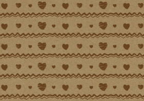 Obálka C6 barevná - kraft srdíčka