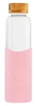 Neon Kactus Skleněná láhev s rukávem růžová 550 ml (GB09)