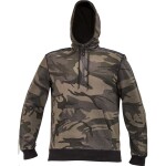 Mikina CRAMBE HOODIE pánská krátký zip OLIVOVÁ camouflage s kapucí a klokankou M olivová camouflage