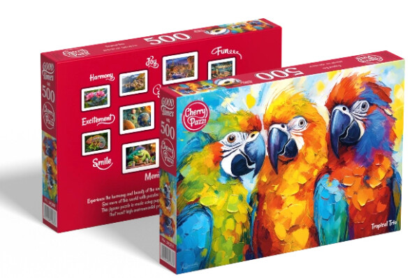 Puzzle Cherry Pazzi 500 dílků - The Tropical Trio