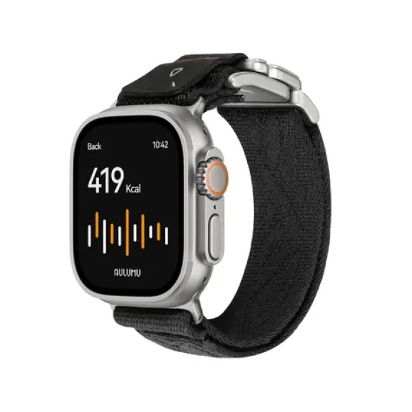 Aulumu C03 Titanium Mag řemínek na hodinky, Titanová přezka - Black (6975941662058)
