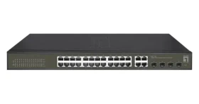LevelOne Hilbert GES-2128 / Switch / 24x GE / 4x SFP Combo / 19" / Smart L2 (GES-2128)