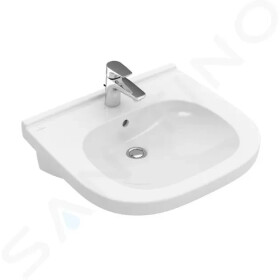 VILLEROY & BOCH - ViCare Umyvadlo Vita 610x550 mm, s přepadem, otvor pro baterii, alpská bílá 41196001