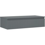 MEXEN/S - Rivel koupelnová skříňka pod umyvadlo 100 cm s deskou, 1 šuplík, reliéf , grafit mat 91A20-10023-1-BFC66
