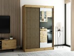 Šatní skříň Abi Lamelo 2 Barva korpusu: Černá, Rozměry: 250 cm