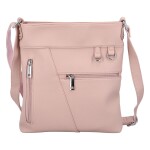 Módní dámská koženková crossbody Gaston, růžová