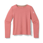 Dětské merino triko dlouhý rukáv SMARTWOOL Kids' Classic Merino Blend Base Layer Cr, Rosewood velikost: L
