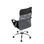Kancelářská židle, houpací mechanismus, šedá síťovina, KA-E305 GREY