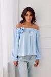 Halenka BLU0180 světle modrá - Roco Fashion M-38