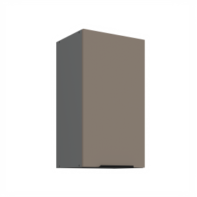 Horní skříňka Aria ANT 40 G-72 1F Barva korpusu: Antracit, Barva dvířek: TA - Sandgrau AFM