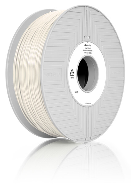 Verbatim 3D Printer Filament TEFABLOC TPE 1.75mm190m 500g bílá (55510)