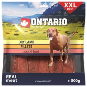 Ontario Pochoutka jehněčí sušené plátky 500g (214-5044)