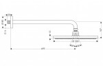 HANSGROHE - Raindance Hlavová sprcha 300, 1 proud, rameno 46 cm, chrom 27492000