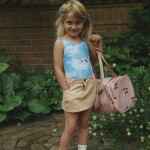 Konges Sløjd Sportovní taška pro děti Ma Grande Cerise, růžová barva, textil