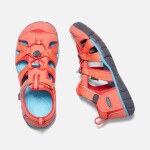 Dětské sandály SEACAMP II CNX, CORAL/POPPY RED, keen, 1022989/1022941/1022974, červená - 24