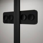 POLYSAN - GLOBE BLACK čtvercový sprchový kout 800x800, rohový vstup, čiré sklo GB5880B