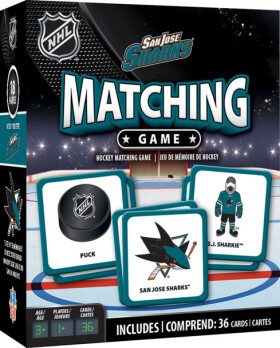 Masterpieces Puzzle Company Pexeso San Jose Sharks Matching Game