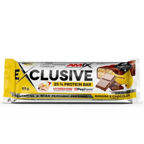 Amix Exclusive Protein Bar 85 g banana chocolate (16014)