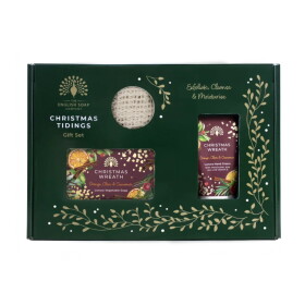 The English Soap Company Dárková sada péče o ruce Christmas Wreath – 3 ks, zelená barva