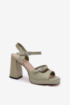 Sandály na podpatku model 212825 Step in style 37