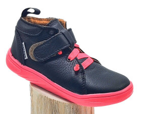 Pegres Barefoot SBF62F Dětské tenisky černo / růžové 30